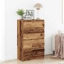 Sideboard in Altholz-Optik aus Holzwerkstoff mit 4 Schubladen. Praktisches Möbelstück.