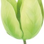 Grüner Gartenstecker Tulpe aus Metall, 9x45,5cm, Gartendeko für Beet und Kübel.