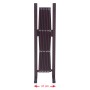 Zusammengeklapptes, braunes MCW Absperrgitter, 103x31-261cm, für Garten und Innenbereich.