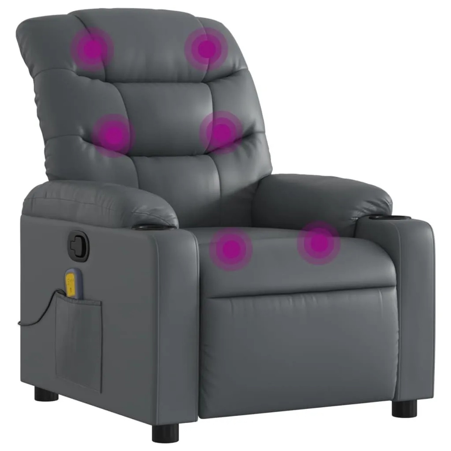 vidaXL Massagesessel Relaxsessel Grau Kunstleder 3206905 günstig online kaufen