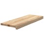 vidaXL Treppenstufen 12 Stk Unbehandelt 70x25x2 cm Massivholz Eiche 3282917