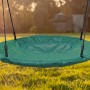 Grüne AXI Nestschaukel Summer. Runde Schaukel für Kinder zum Schaukeln im Garten.