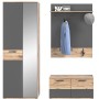 Inn.Furn Garderoben-Set Eiche Grau 3-teilig 175 cm mit Soft-Close Tomaso_9