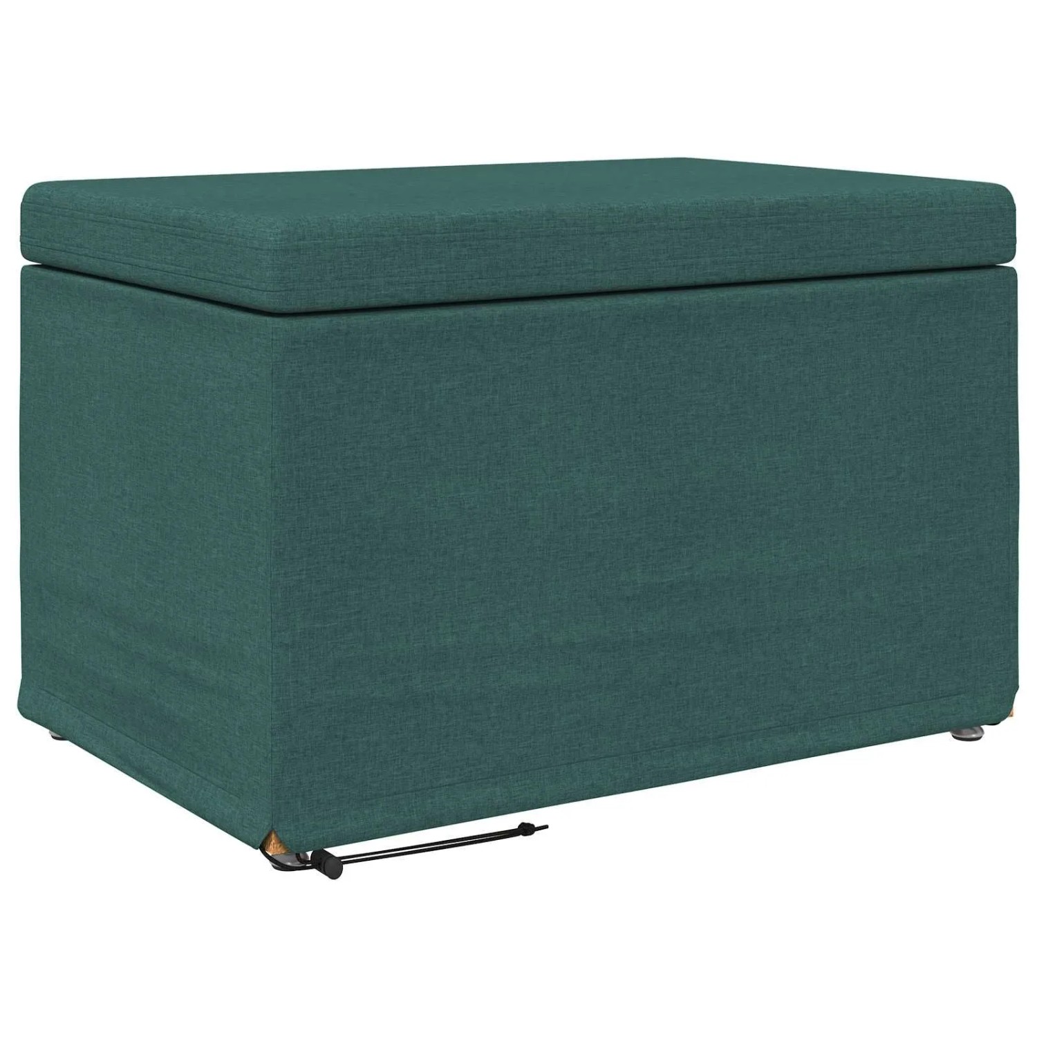 vidaXL Hocker Dunkelgrün 61 x 41 x 40 cm Stoff und Pressholz 876761