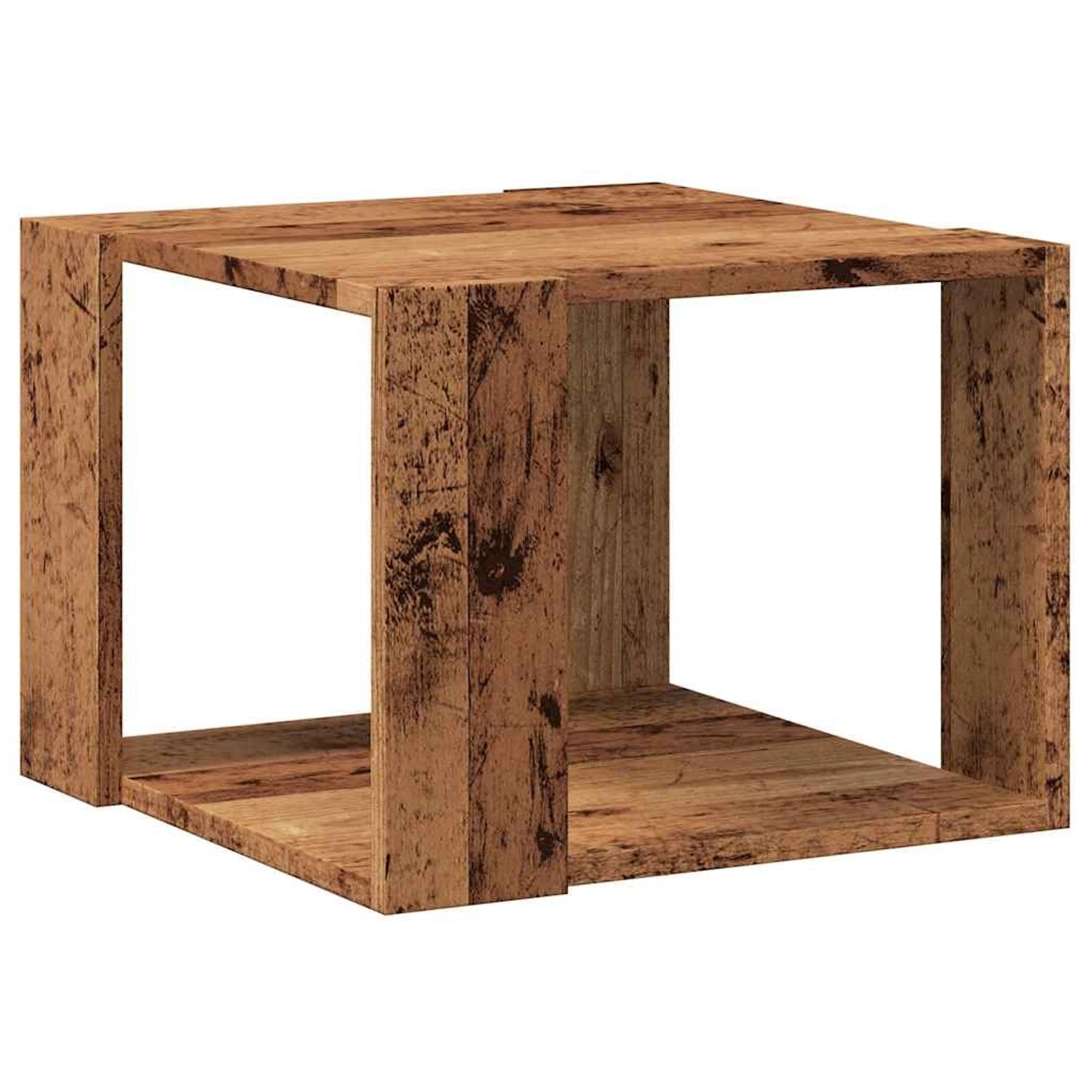 vidaXL Couchtisch Altholz-Optik 40x40x30 cm Holzwerkstoff 856494