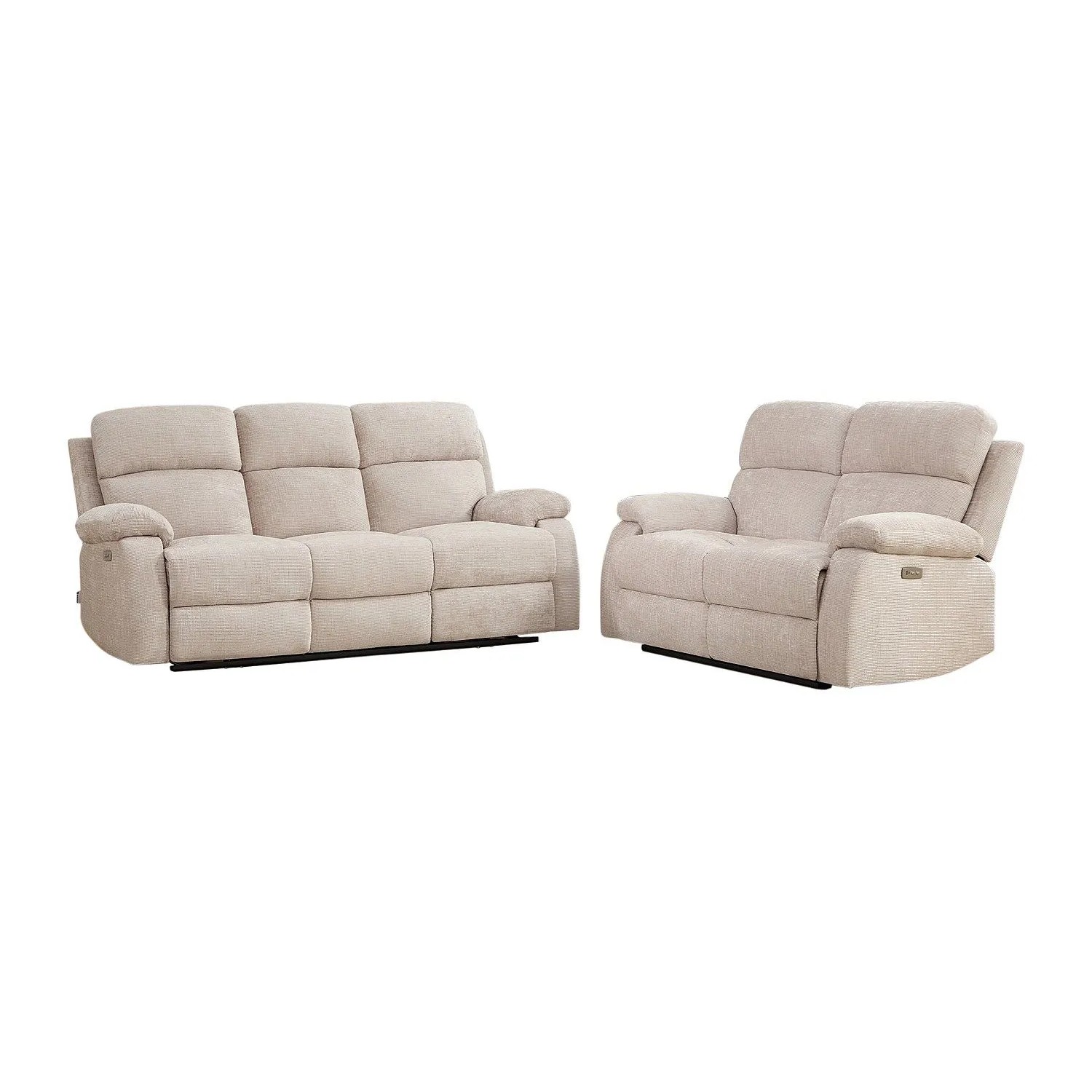 Vente-unique Couchgarnitur Koceni Beige 146 cm  201 cm