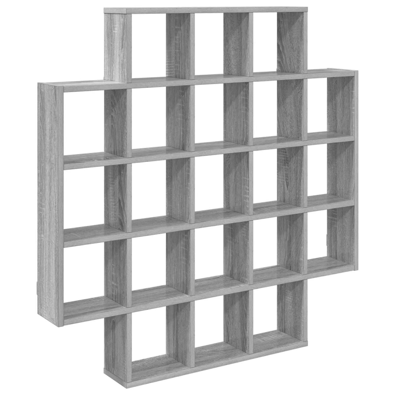 vidaXL Wandregal Sonoma-Grau 100 x 13 x 100 cm Holzwerkstoff 8012249