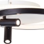 Moderne, dimmbare LED-Deckenleuchte Eunomia, 2-flammig, schwarz-weiß, für Innenräume.