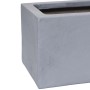 Grauer Vivanno Pflanzkasten Flobo in Betonoptik, 45x17x15 cm, ideal für Innen- und Außenbereich.