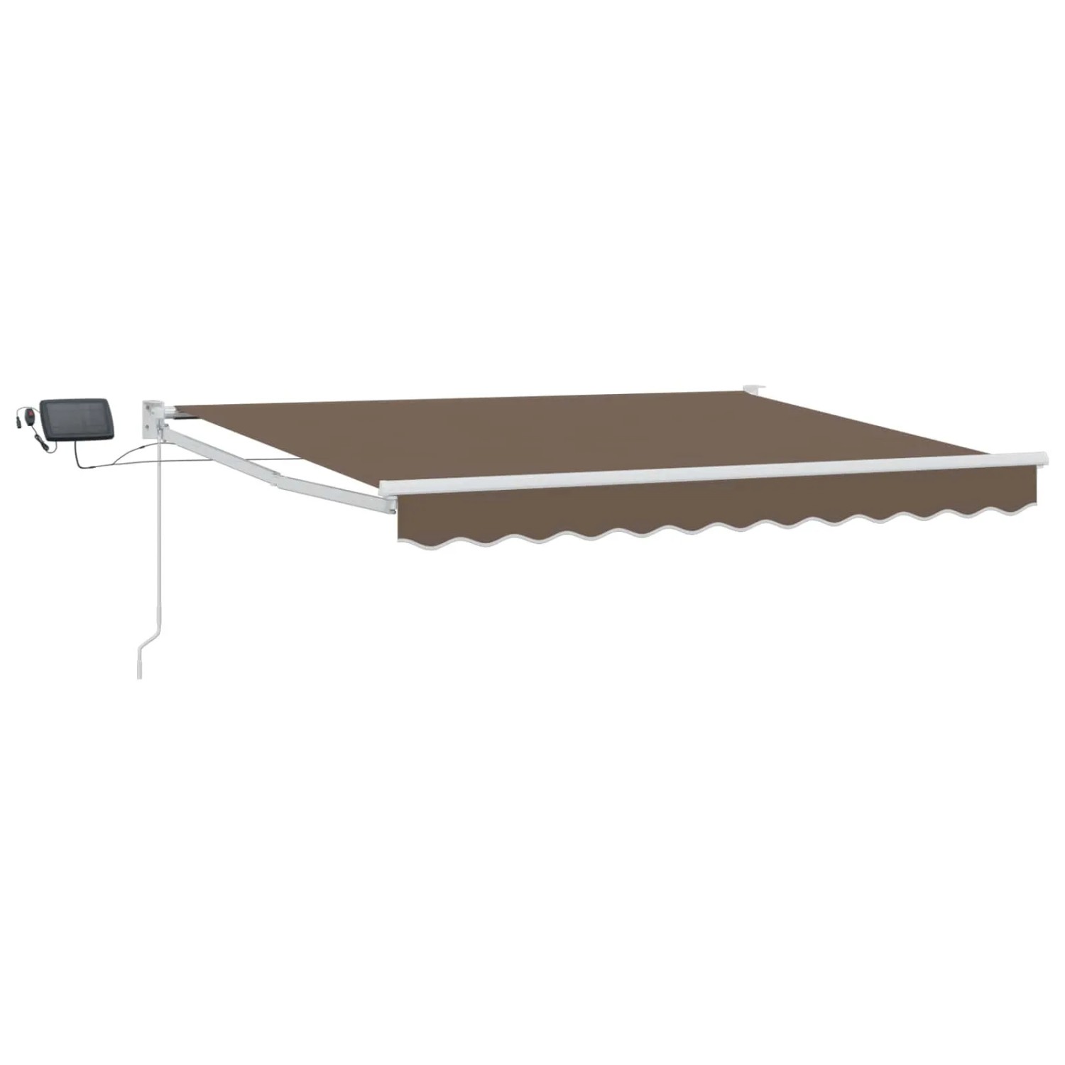 vidaXL Manuelle Gelenkarmmarkise mit LEDs Taupe 3425870