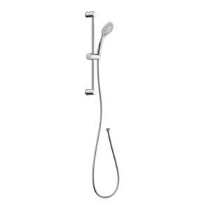Stangenbrause-Set Napoli mit Handbrause, Brausestange und Schlauch in Chrom.