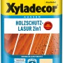 Xyladecor Holzschutz-Lasur 2in1, farblos, 750ml Dose für den Außenbereich. Holzlasur schützt und betont die Maserung.