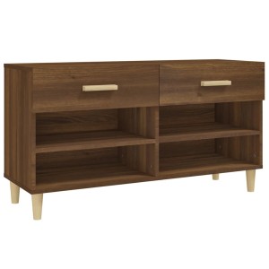 vidaXL Schuhschrank Braun Eichen-Optik 102x35x55 cm Holzwerkstoff 817569