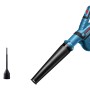 Bosch Professional Akku-Gebläse GBL 18 V-120, blau-schwarz, mit Akku und 3 Düsen-Aufsätzen. Kraftvoller Laubbläser.