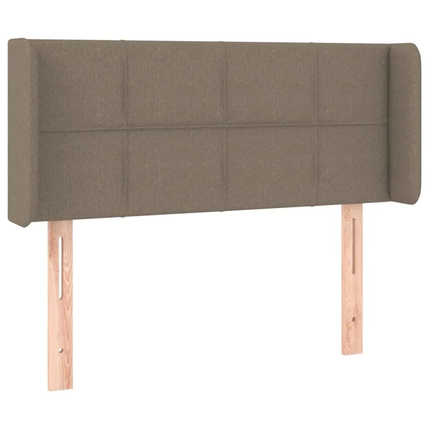 vidaXL Kopfteil mit Ohren Taupe 103x16x78/88 cm Stoff 3118762