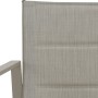 Detailansicht Gartenmöbel-Set Jamapa: Sessel mit hellgrauem Stahlrahmen und Textilbespannung.