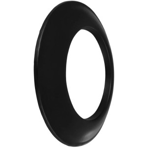 Firefix Mauerrosette, schwarz, 80mm Durchmesser für Pelletofenrohr.