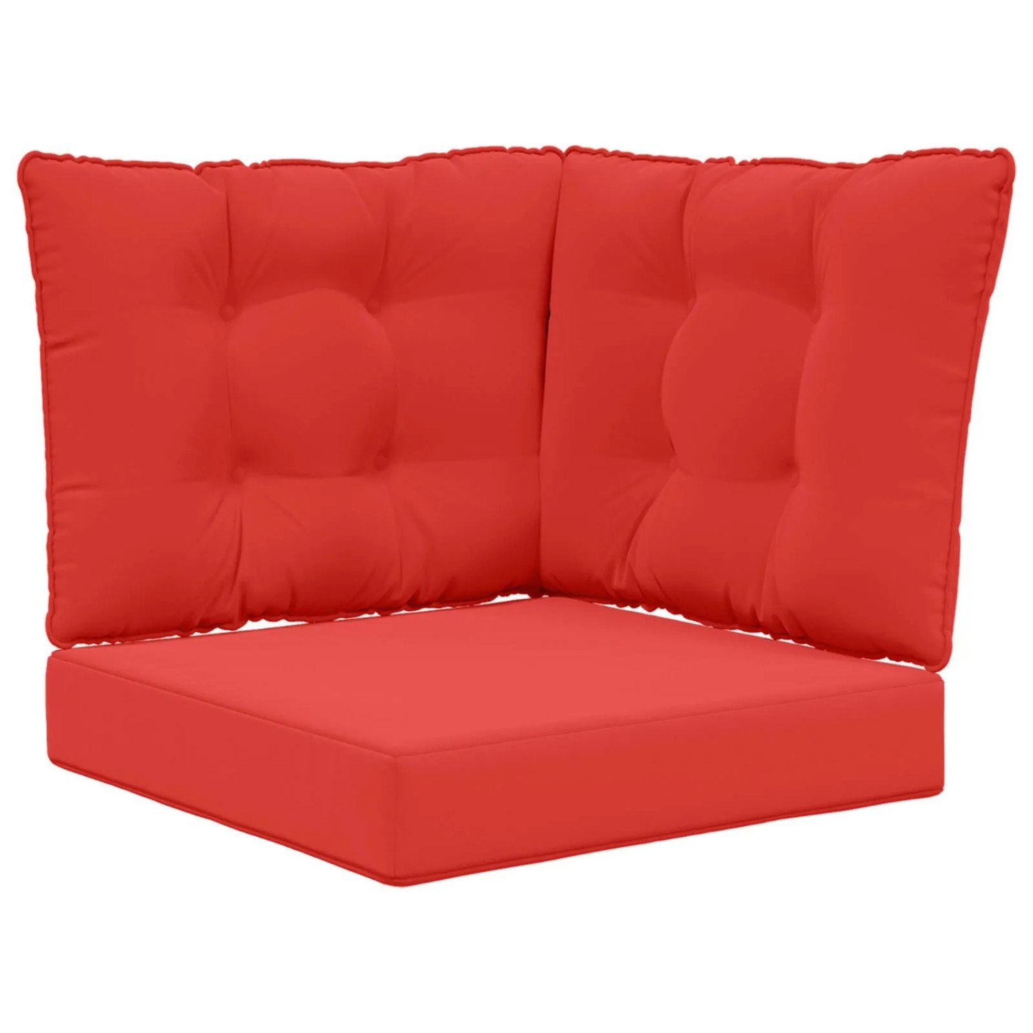 vidaXL Sofakissen für Draußen 3-Tlg Rot Polyester 900801