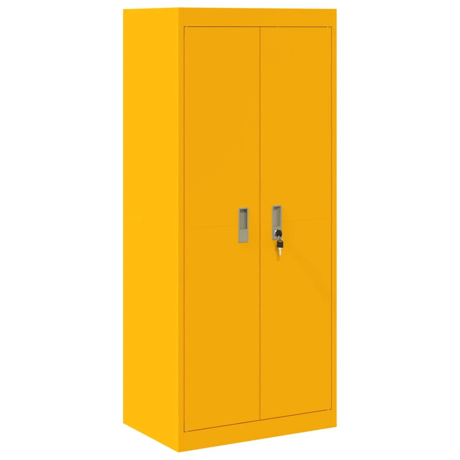 vidaXL Aufbewahrungsschrank Senfgelb 60 x 40 x 140 cm Stahl 891739