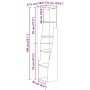 vidaXL Eckschrank 27,5x27x140cm Holzwerkstoff 889865_10