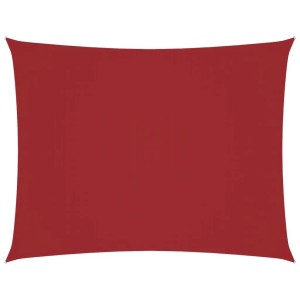 vidaXL Sonnensegel Oxford-Gewebe Rechteckig 5x7 m Rot 135660