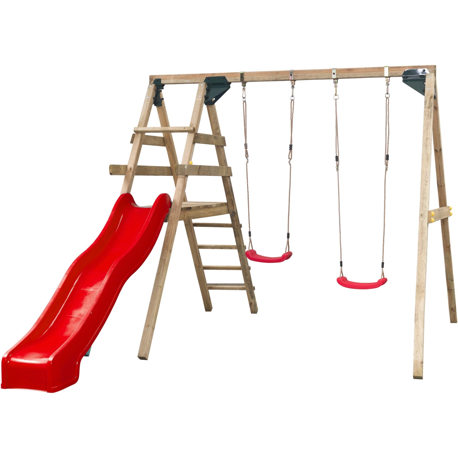 SwingKing Doppelschaukel Celina Rot 330 cm x 280 cm x 245 cm günstig online kaufen