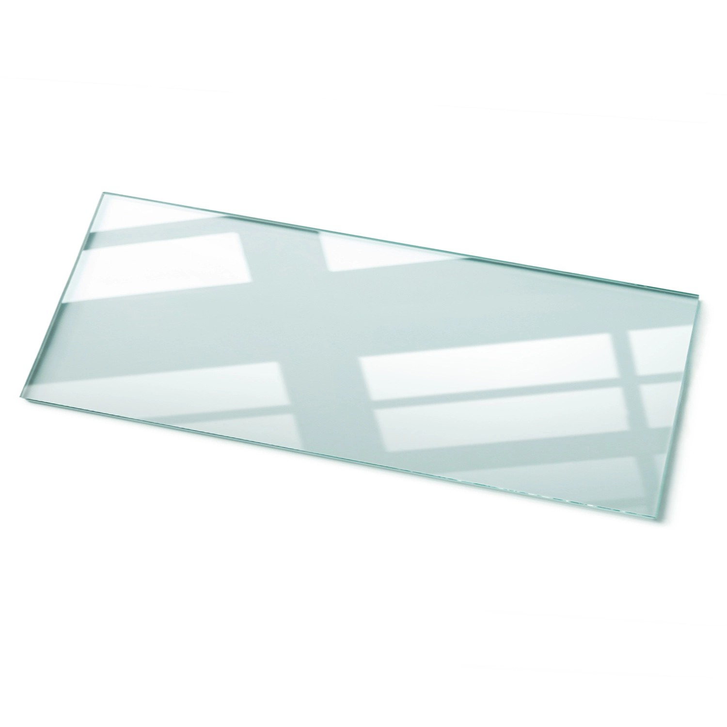 Tulup Tischplatte Glastischplatte Transparent 125x50 cm Transparente Glastischplatte Rechteckige Tischplatte aus Glas Ti...