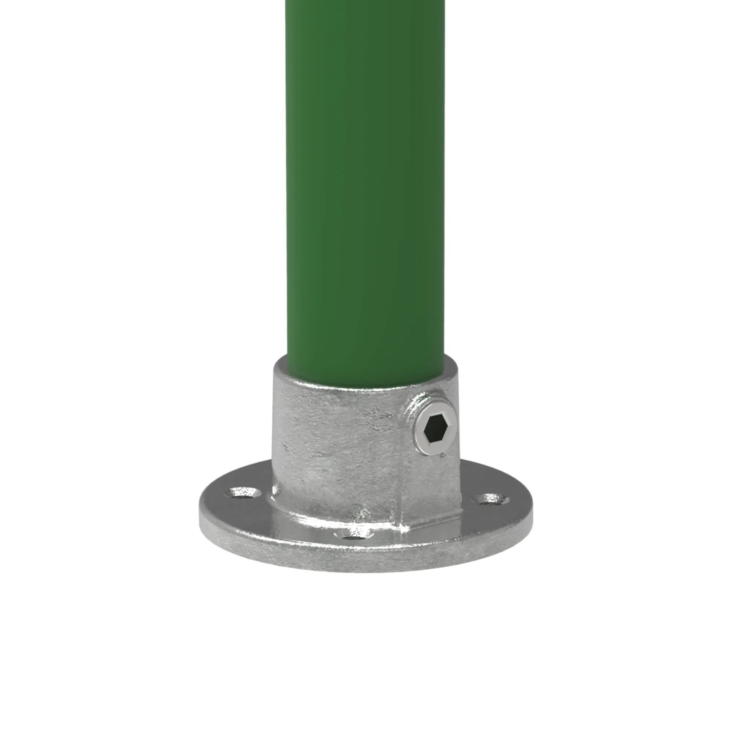 FeNau Rohrverbinder Wandbefestigung Rund Ø 26,9 mm 3/4 Zoll Temperguss Verzinkt 131A27