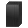 Vier Solakon 500W Full Black Solarmodule, bifazial, Glas-Glas, N-Type für Balkonkraftwerk & Dach.