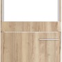 Optifit Hochschrank Erik290 für Backofen und Kühlschrank, 60 cm, Wildeiche Dekor.