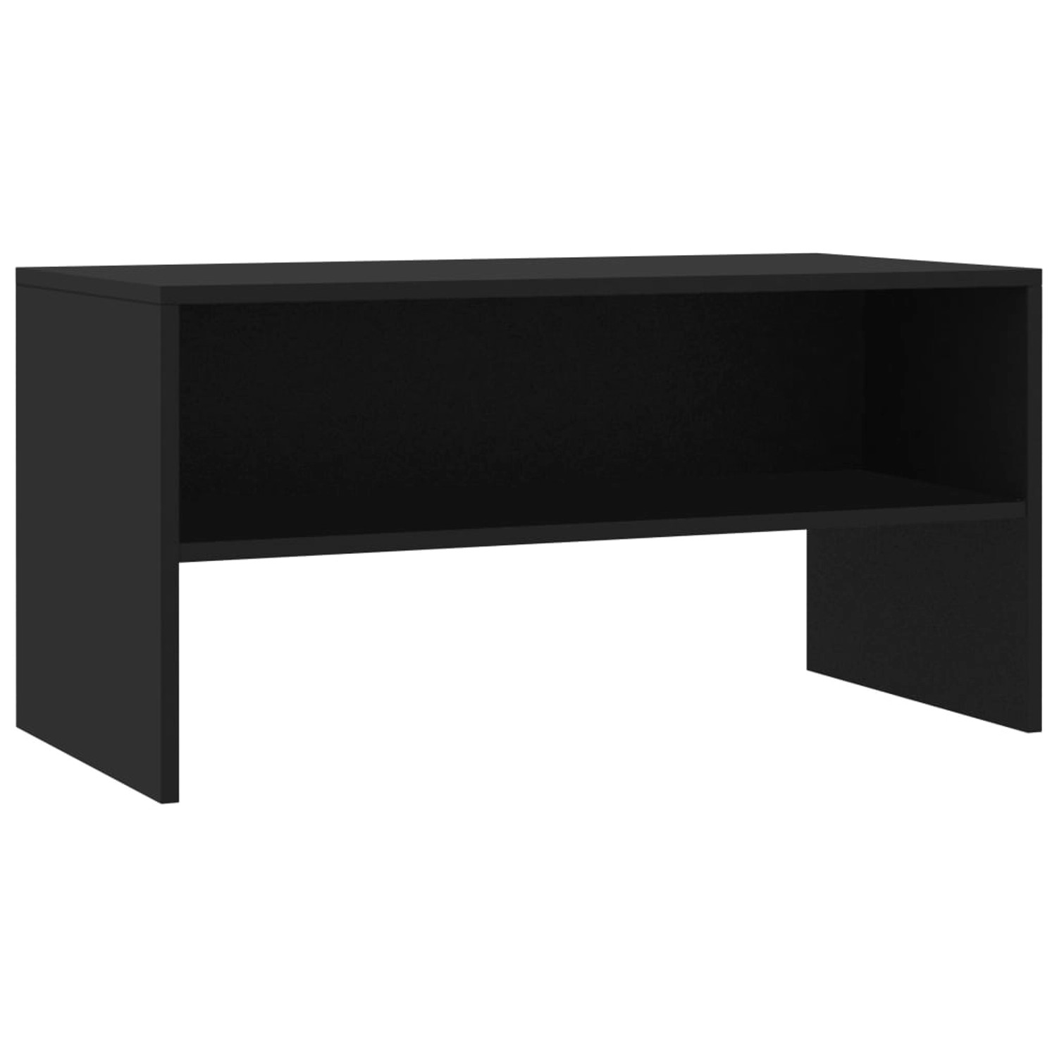 Tv-schrank Schwarz 80 X 40 X 40 Cm Spanplatte günstig online kaufen