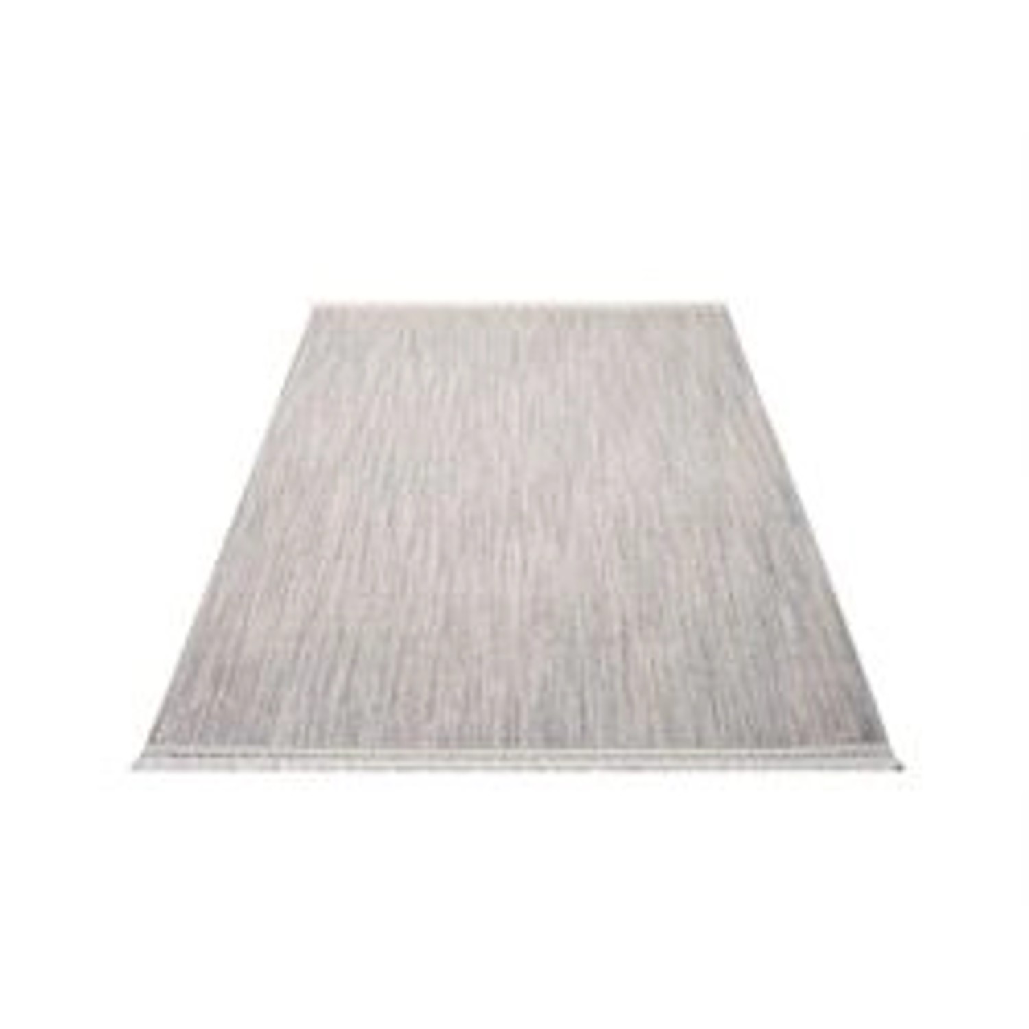 payé Teppich Klassiko 52 Fransen 160x230 cm Grau