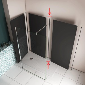 AICA H-Profil, 210cm, matt schwarz, zur Verbindung von Aluverbundplatten in Duschrückwänden.