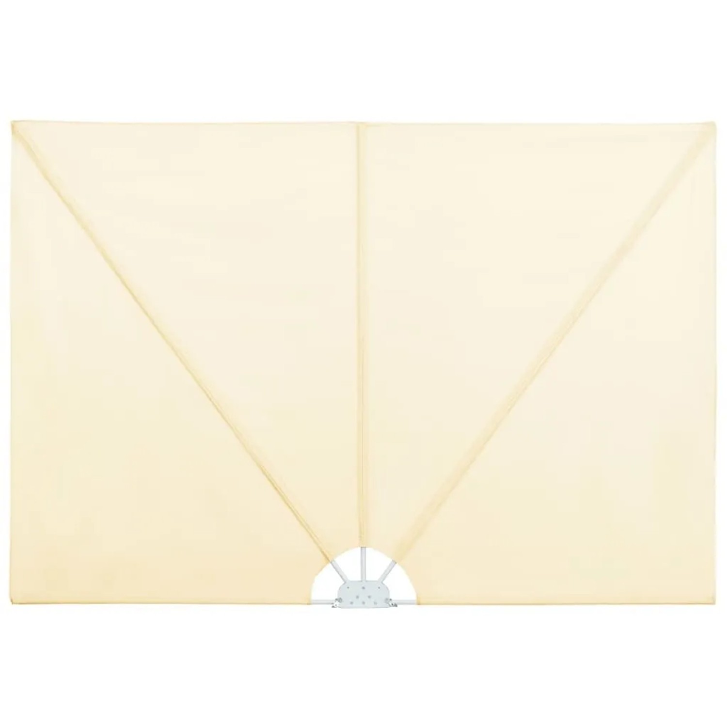 vidaXL Faltbarer Terrassen-Seitenfächer Creme 400×200 cm 44570