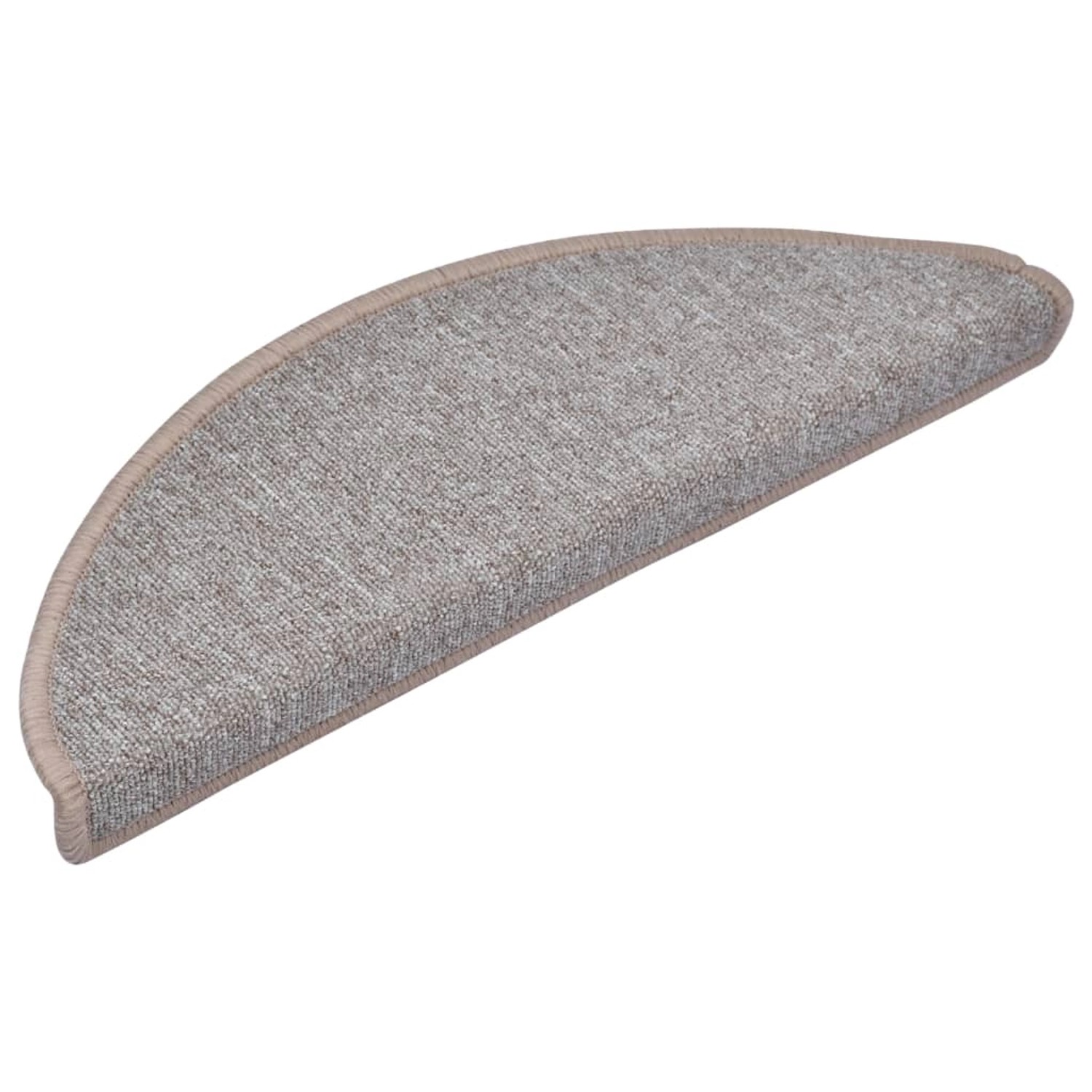 vidaXL Stufenmatten 10 Stk 65x24x4 cm Hellbraun Halbrund Groß 149755