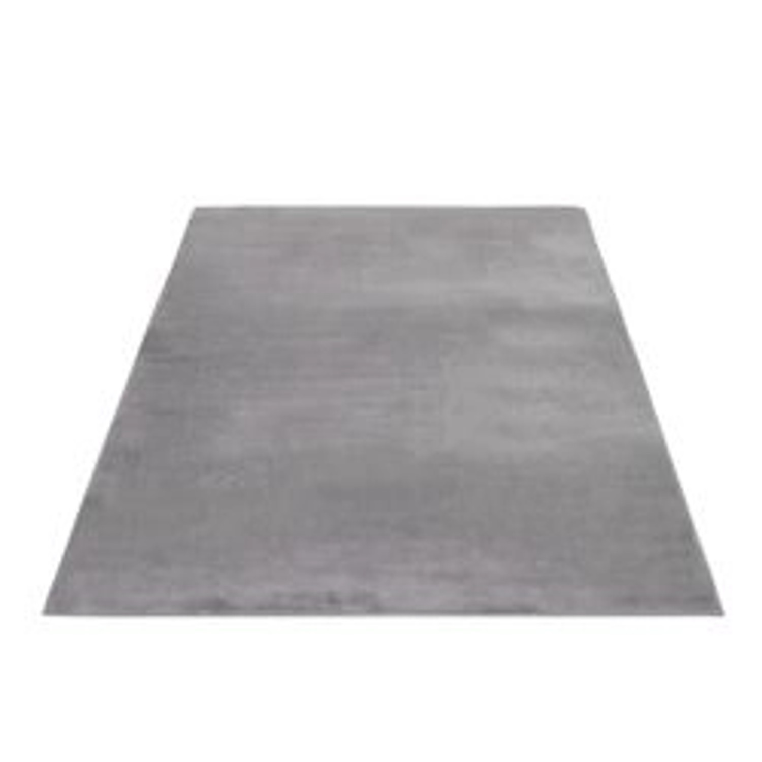 payé Teppich Uni Hochflor Samtweich 120x170 cm Silber günstig online kaufen