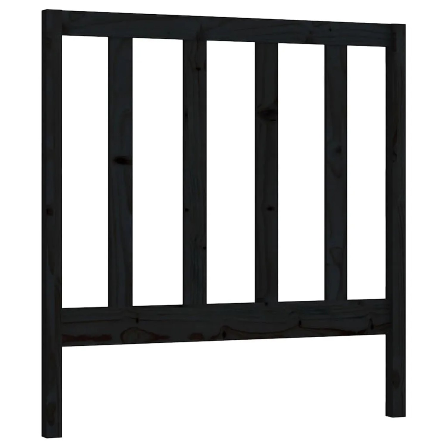vidaXL Kopfteil Schwarz 81x4x100 cm Massivholz Kiefer 817669