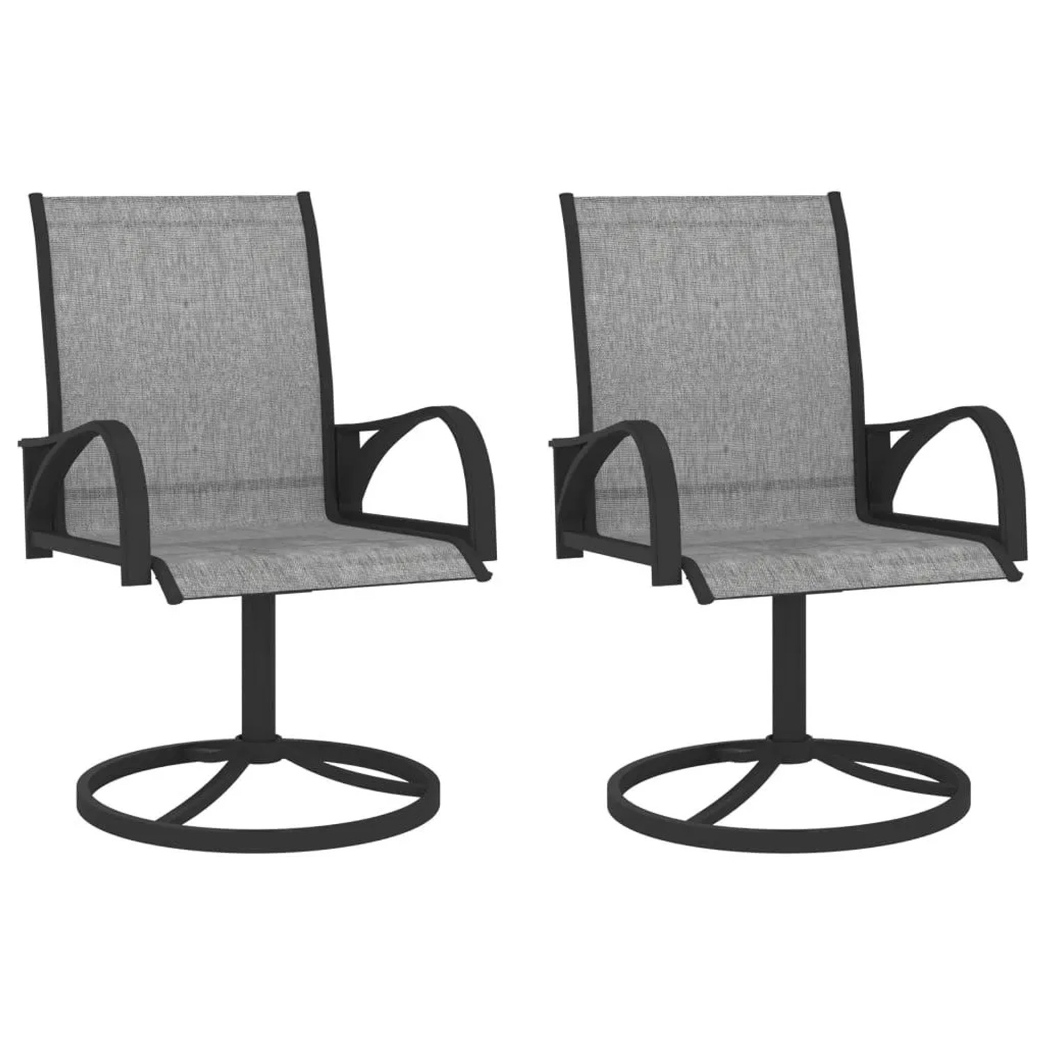 Furnicato Drehstuhl Grau 57 5 X 72 X 94 Cm Ergonomisch Mit Armlehnen