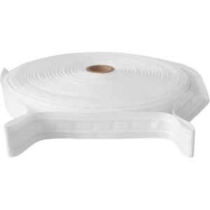 Rolle Bestlivings Gardinenband, Faltenband 25mm, weiß, für Fenstervorhänge.