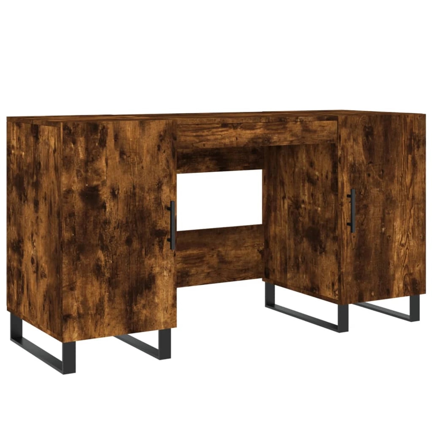 vidaXL Schreibtisch Räuchereiche 140x50x75 cm Holzwerkstoff 829577 günstig online kaufen