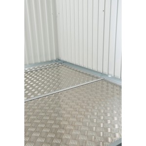 Biohort Bodenplatte aus Alu-Riffelblech für Gerätehaus Neo 2A/1B. Zubehör für Gartenhäuser.