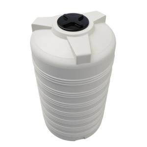 Weißer KMND 2000L Trinkwasser-Wassertank aus Kunststoff für Garten & Haus.