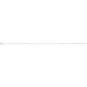 Weißer Kabelbinder, 380 mm lang, 25 Stück, zur Kabelbündelung und -befestigung.