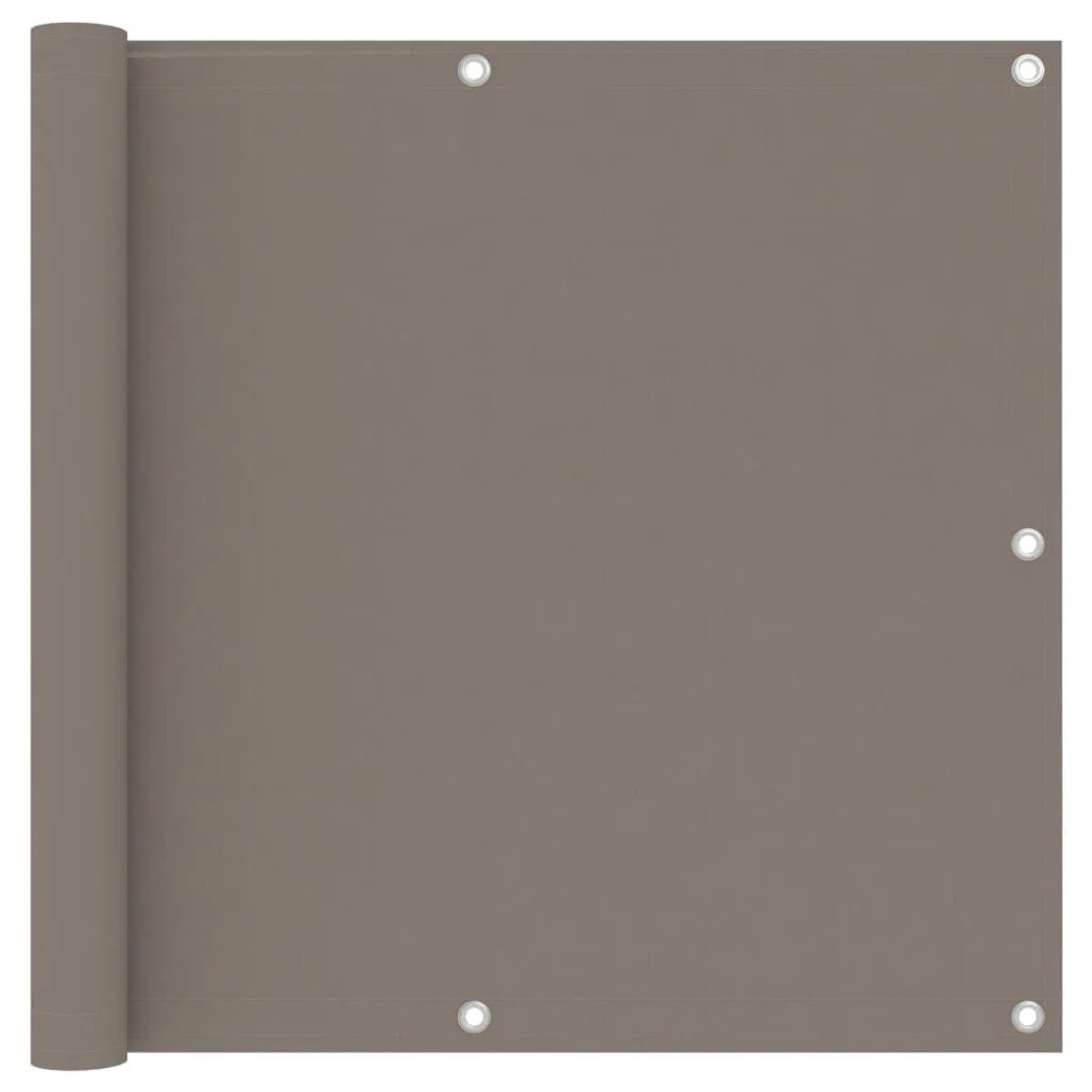vidaXL Balkon-Sichtschutz Taupe 90x500 cm Oxford-Gewebe 134990