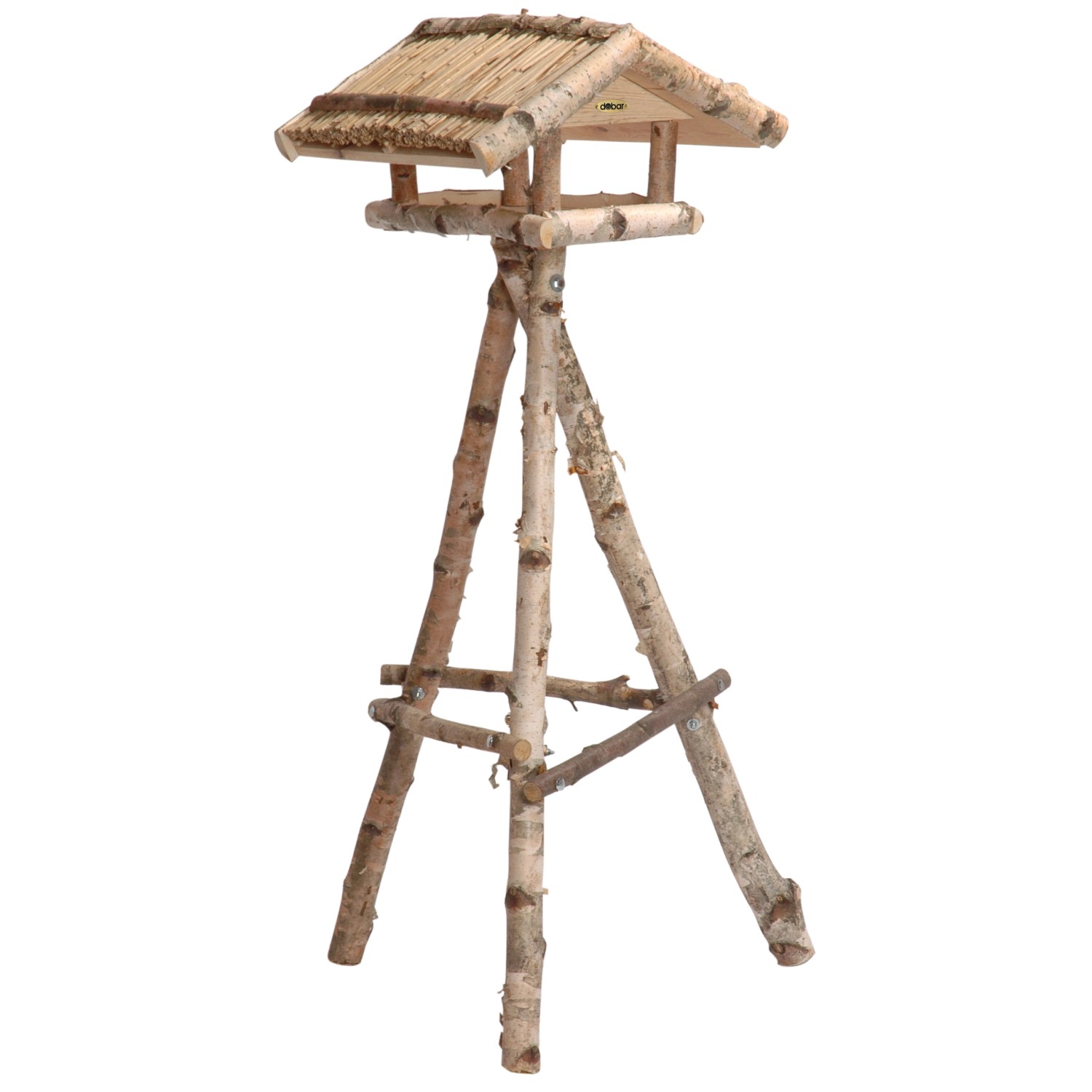 dobar Vogelfutterhaus Birke 48 x 46 x 122 cm FSC®