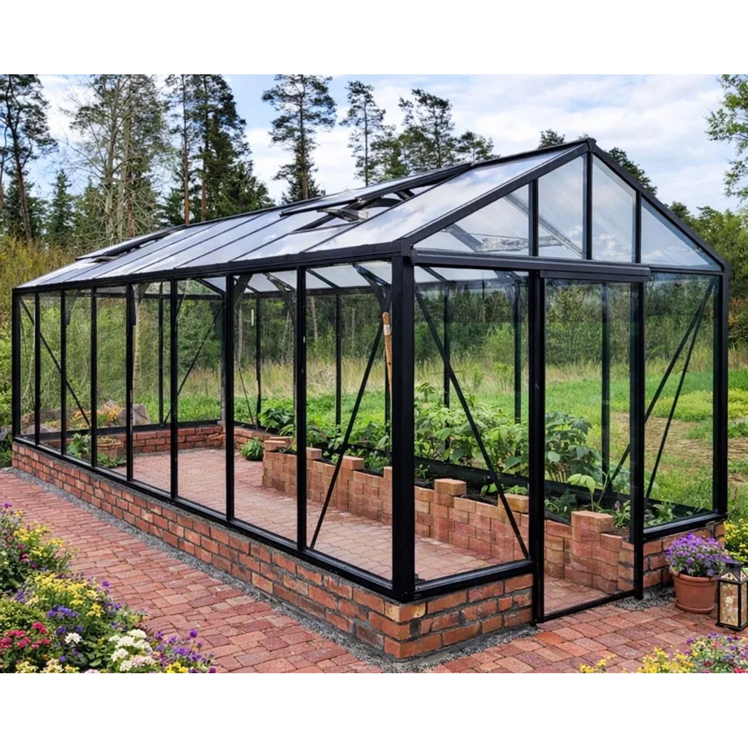 Bloomcabin Premium-Qualität Gewächshaus für die Wandbasis GHWM7
