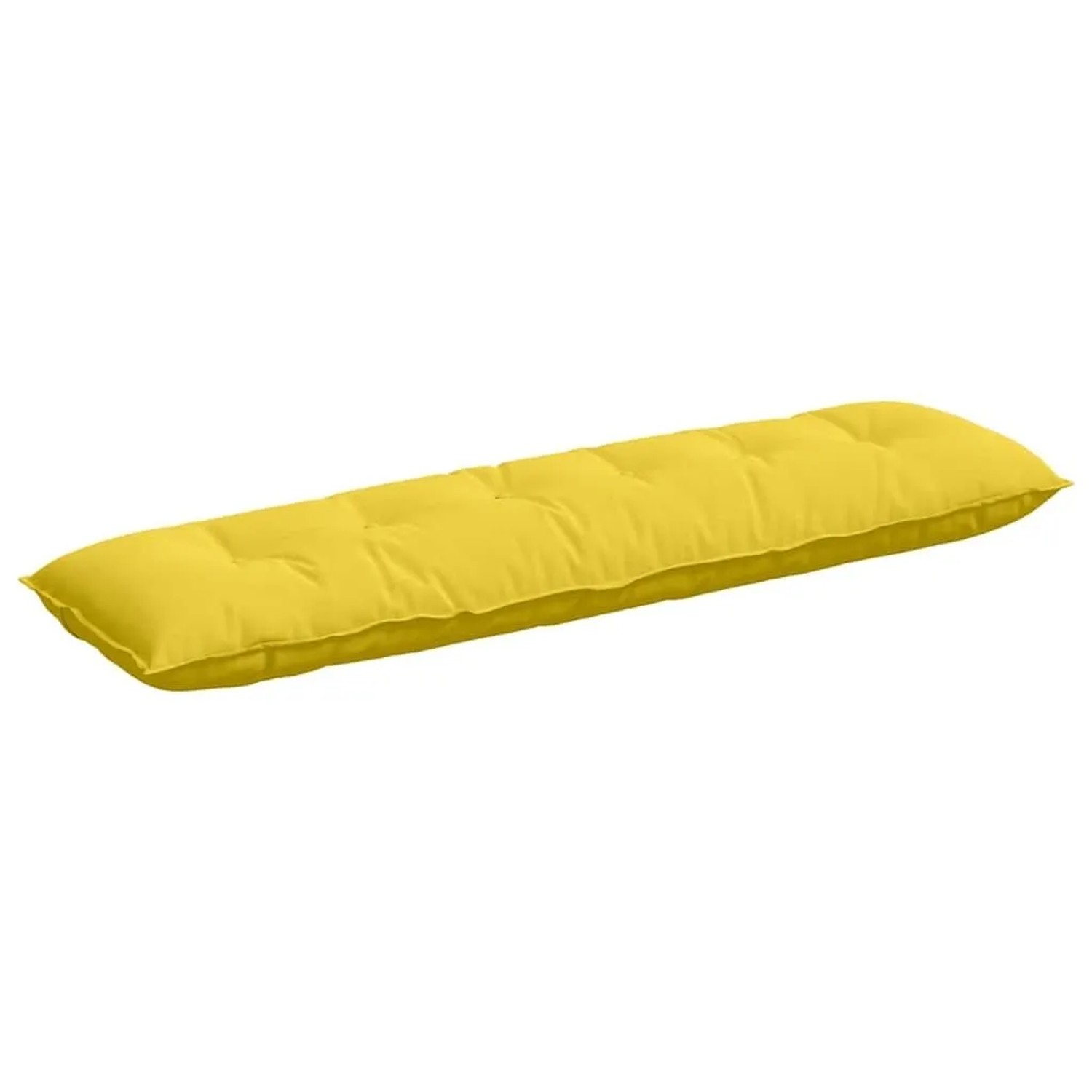vidaXL Rückenkissen Helles Gelb 180 x 19 x 50 cm Stoff 42014925