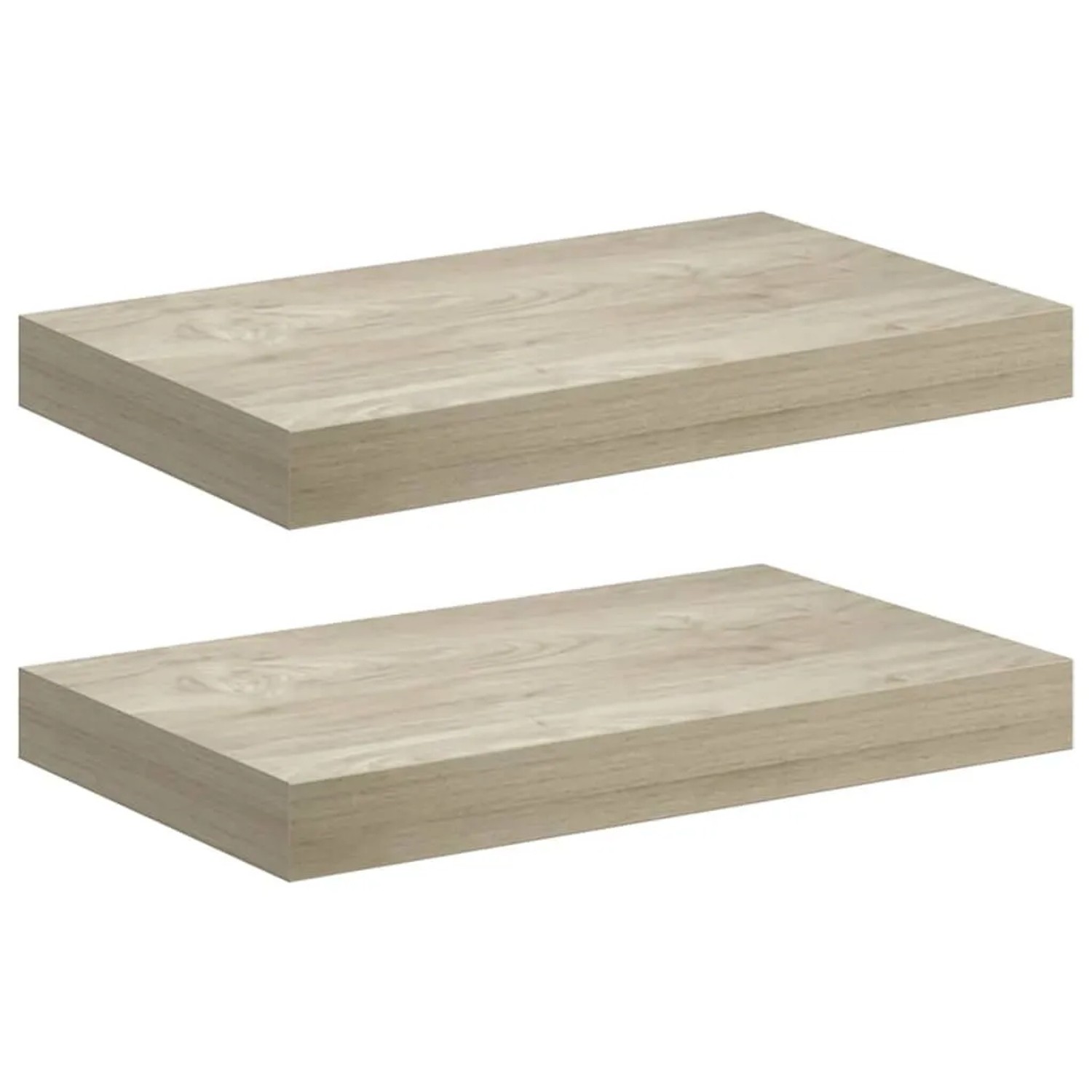 vidaXL Schwebende Wandregale 2 Stk Eichefarben 40x23x3,8cm MDF 323869