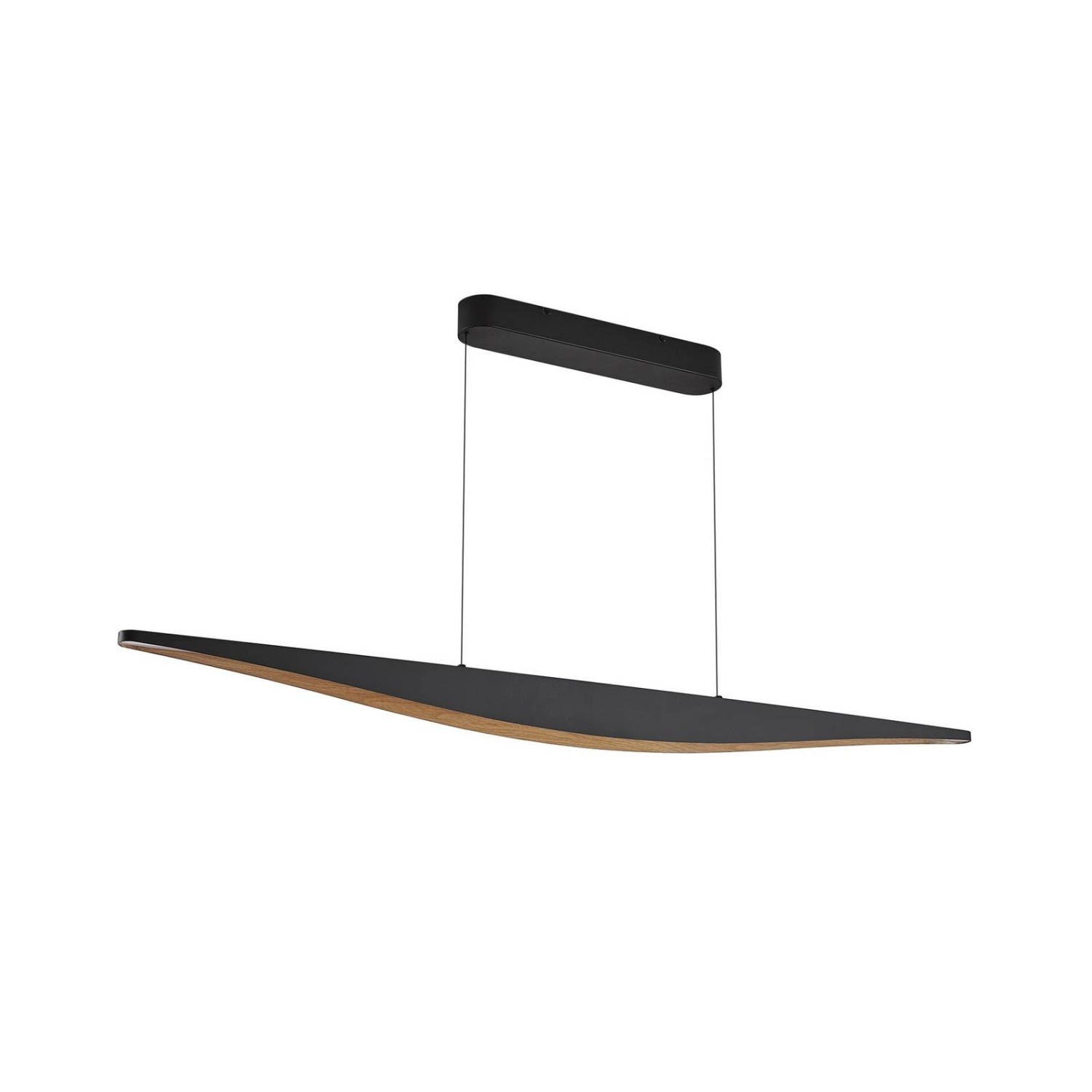 Lucande LED Clavit 10040113 Touchdimmer Dimmbar Modern in Schwarz aus Metall 1-flammig Touch Lampe Wohnzimmerleuchte