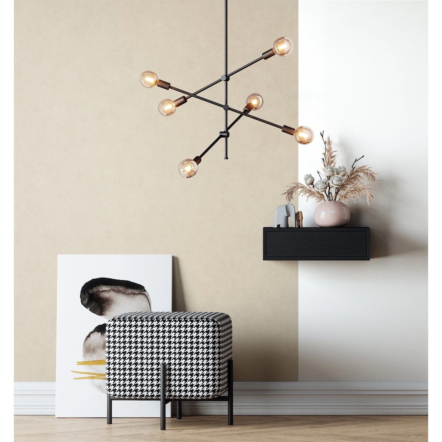 Dekorative beige Vliestapete Zeno mit Textilstruktur und leichtem Schimmer. Moderne Unifarbe für Wände.